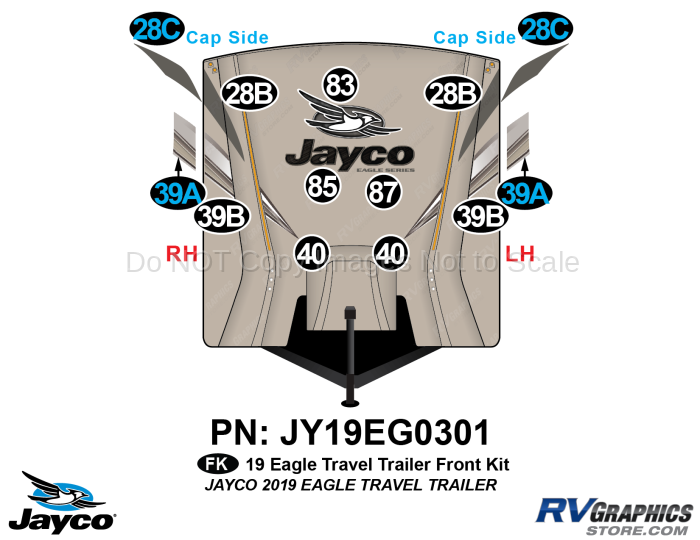 13 Piece 2019 Eagle Travel Trailer Front Kit