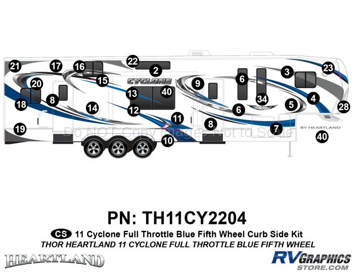 2011 Cyclone FW Blue Curbside Kit