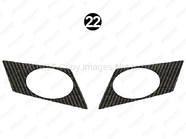 Front Headlight Bezel Set