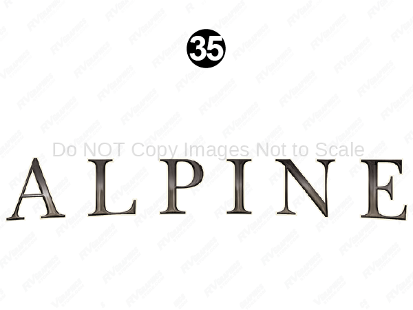 Cap Window Domed Alpine Logo