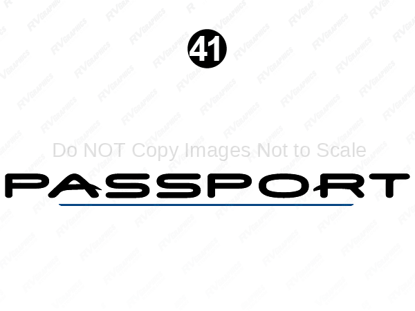 Front-Rear Passport Black Logo