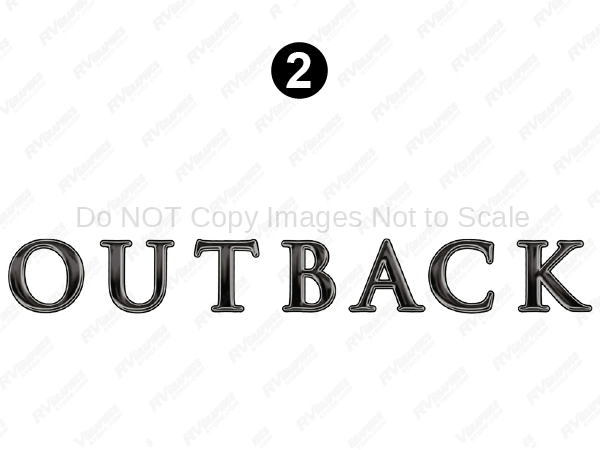 Side-Rear Outback Logo (B)
