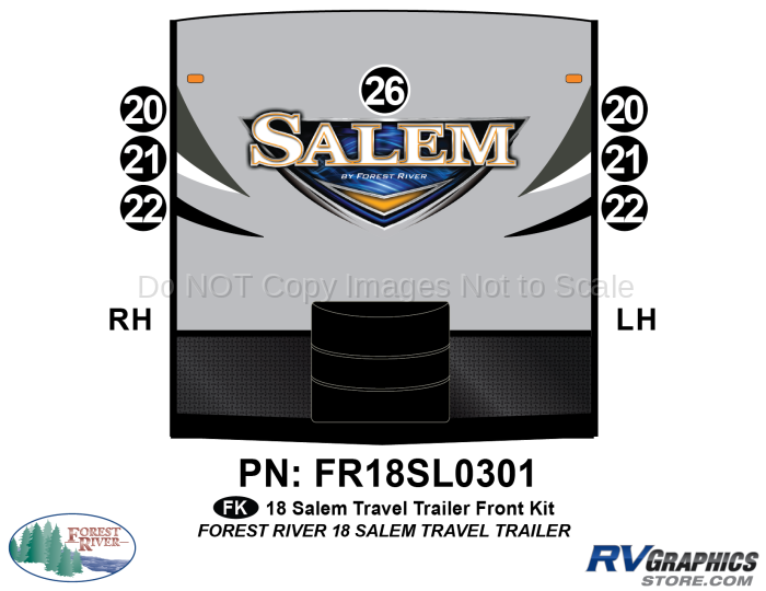 7 Piece 2018 Salem TT Front Graphics Kit