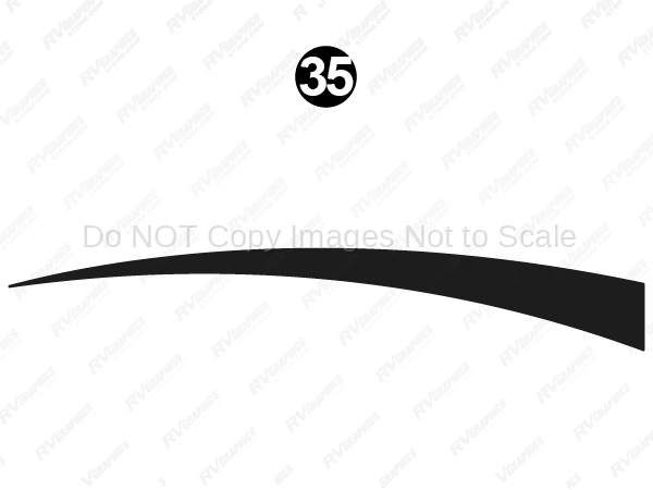 Rear Mid Black Swoop
