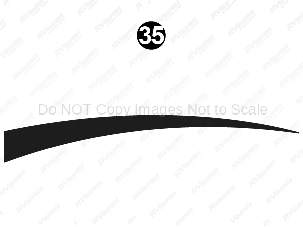Rear Mid Black Swoop