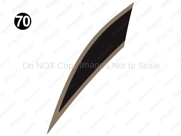 TT Front Upper Print Swoop LH