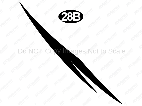 Front Black Split Swoop B