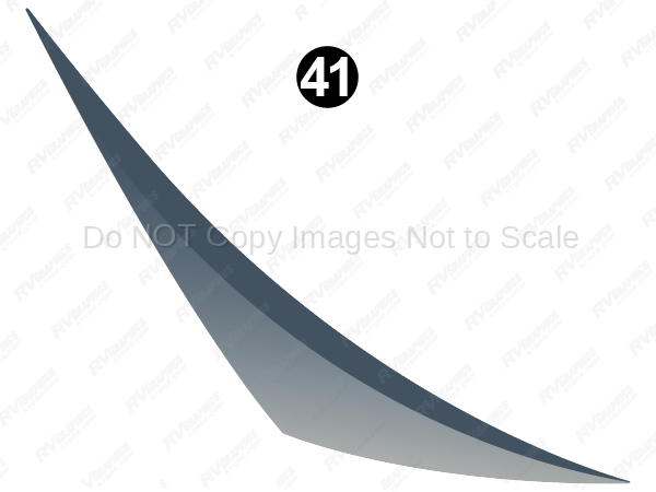Front Blue/Silver Fade Swoop RH
