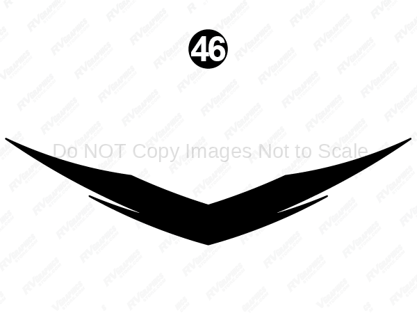 Front Black Split Chevron