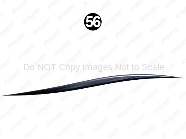 Mid Lwr Print Blue Swoosh