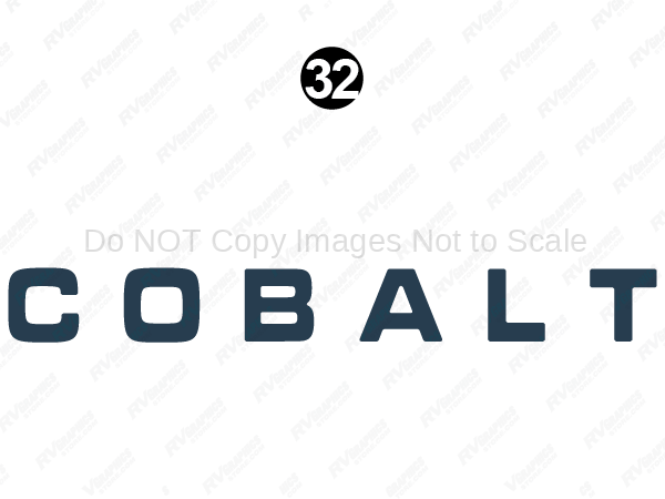 Side Domed Cobalt Logo