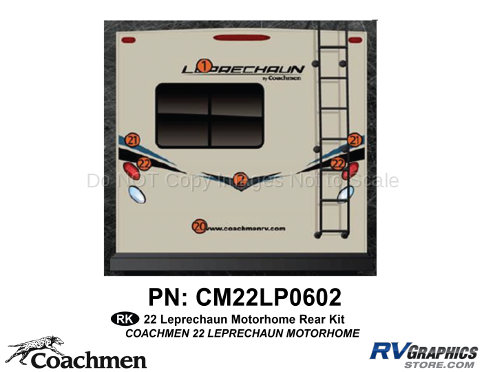 7 Piece 2022 Leprechaun MH Rear Graphics Kit