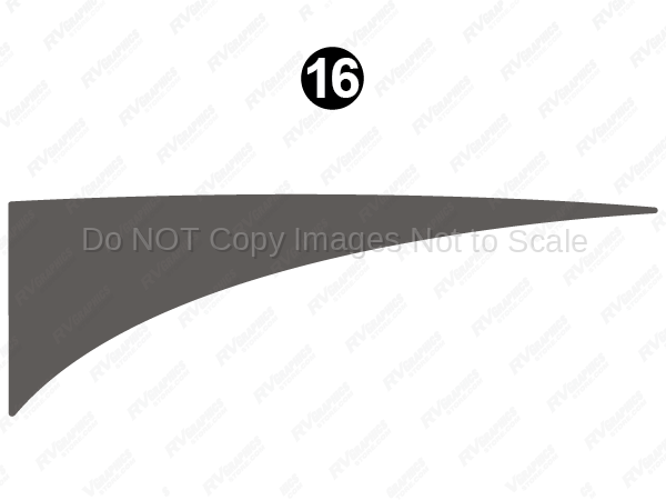 Rear Upper Gray Spike (CS) Curbside-Passenger Side-Doorside
