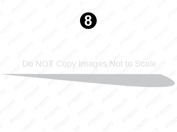 Fwd Silver Skirt Hump (CS)-Curbside-Passenger Side-Doorside