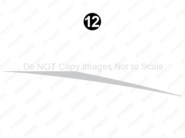 Mid Silver Skirt Spike (CS)-Curbside-Passenger Side-Doorside