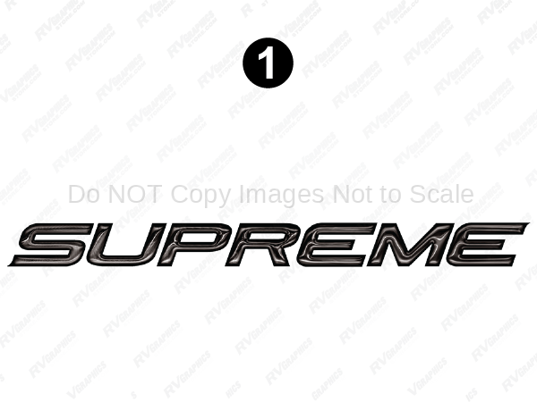 Front-Rear SUPREME logo