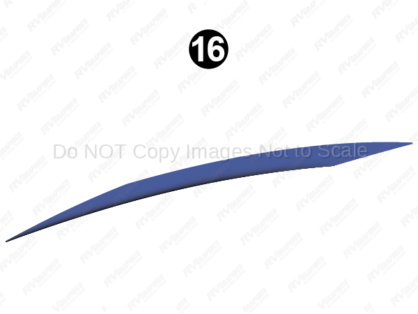 Mid Upper Print Blue Spike