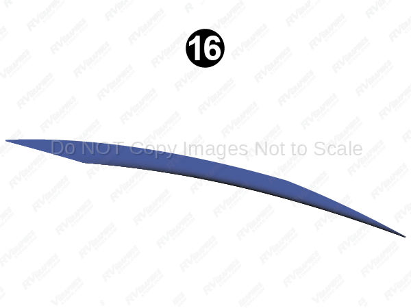 Mid Upper Print Blue Spike