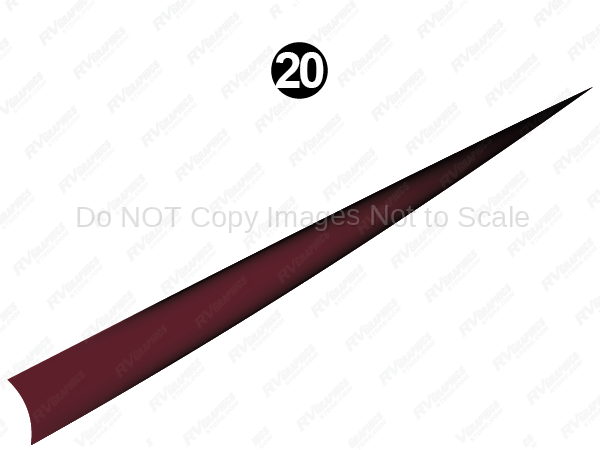 Rear Upper Print Red Sweep