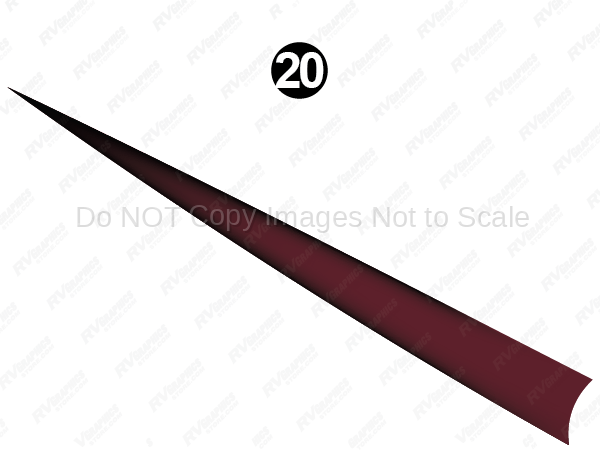 Rear Upper Print Red Sweep