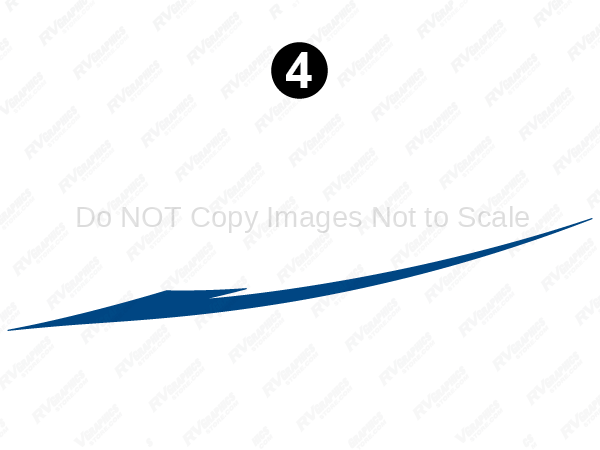 Lg Blue Split Swoop