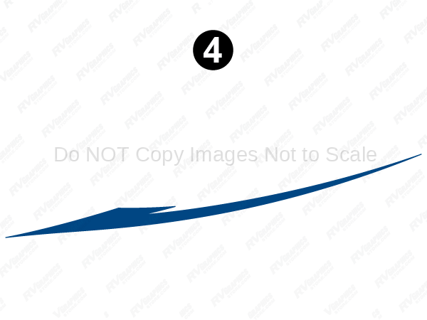 Lg Blue Split Swoop