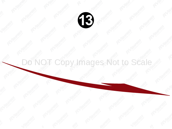 Lg Red Split Swoop
