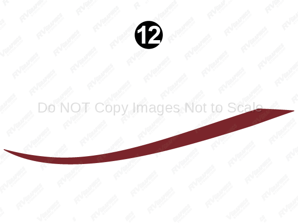 Mid Skirt Red Thick Swoop