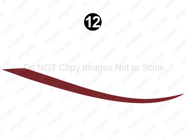 Mid Skirt Red Thick Swoop