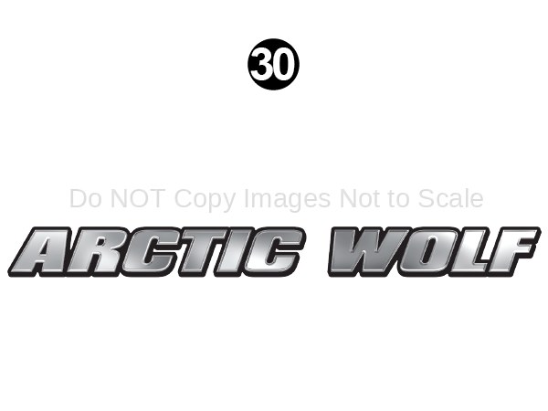 RS / Rear Arctic Wolf Logo