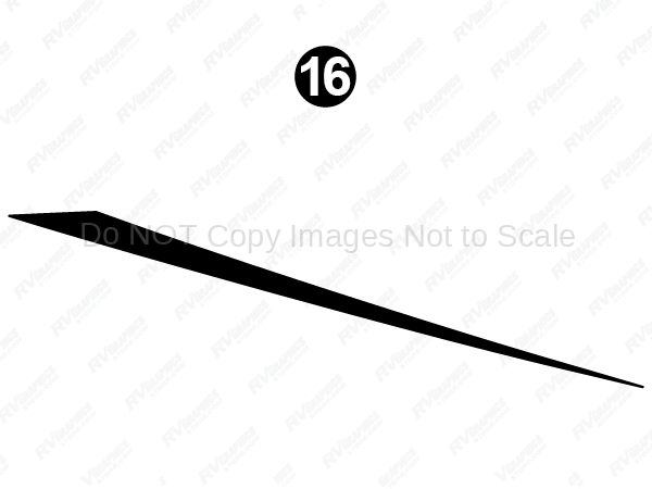 Rear Roofline Black Spike C/S (Curbside-Doorside-Passenger Side)