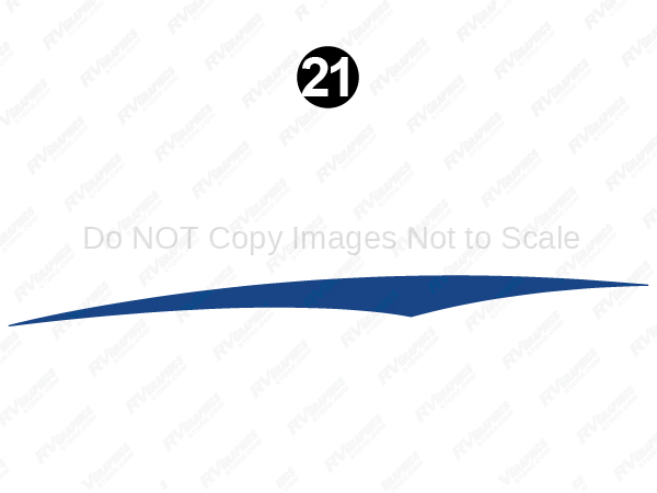 Mid Upper Blue Swoop