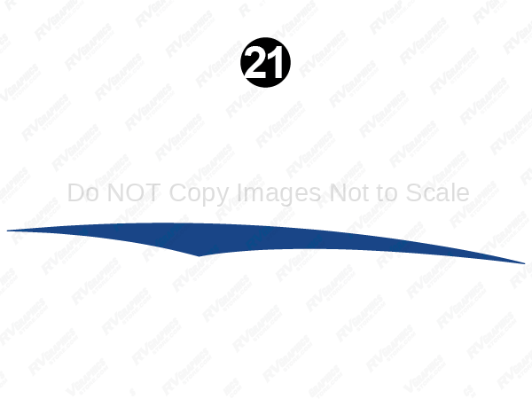 Mid Upper Blue Swoop