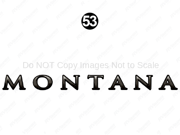 Front Flat Cap Montana Logo