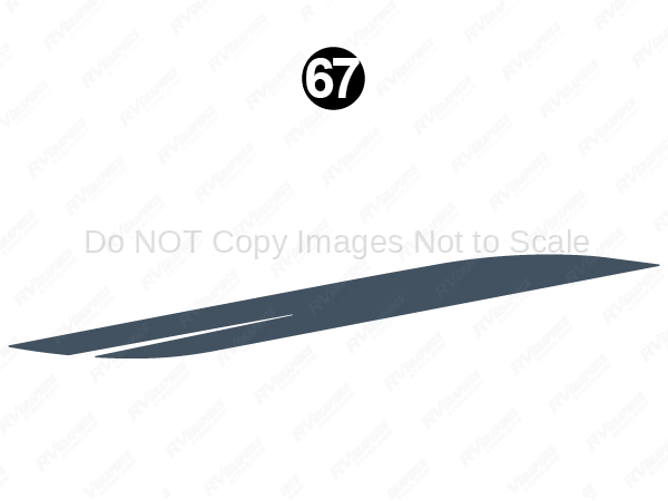 Mid Blue Split Wedge