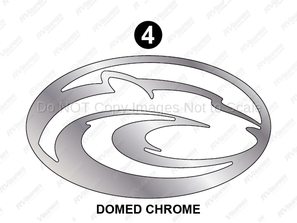 Domed Chrome Cougar Emblem