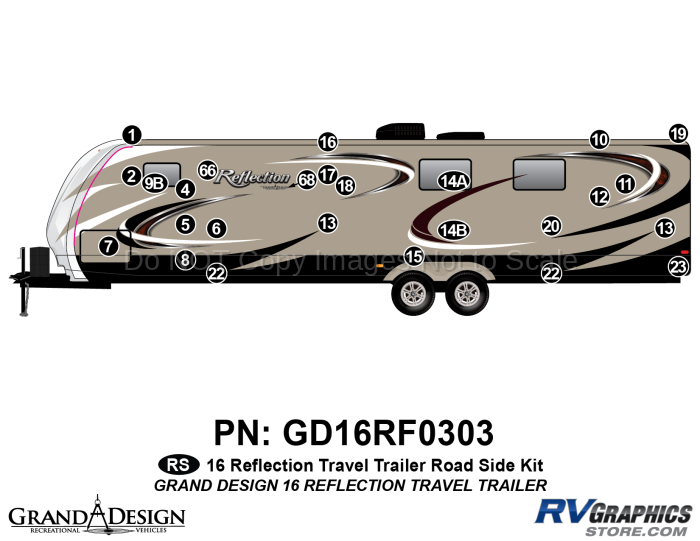 26 Piece 2016 Reflection TT Roadside Graphics Kit