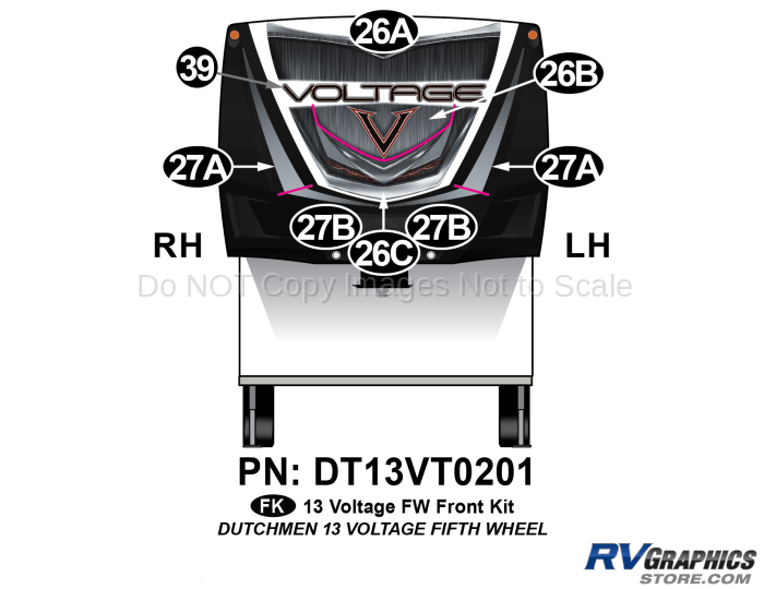 8 Piece 2013 Voltage FW Front Graphics Kit