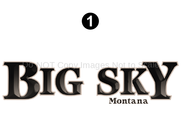 Front Big Sky Montana Dome Logo