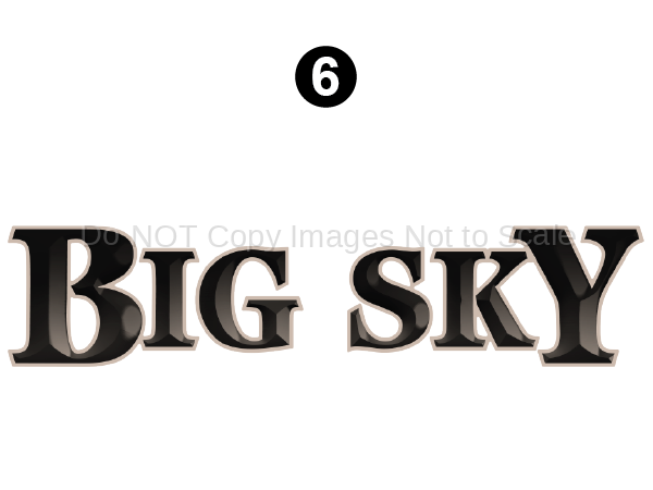 Rear Big Sky Logo Dome Logo