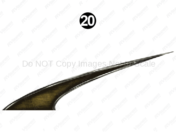 Rear Skirt Print Spike-Roadside (Driver-Left)