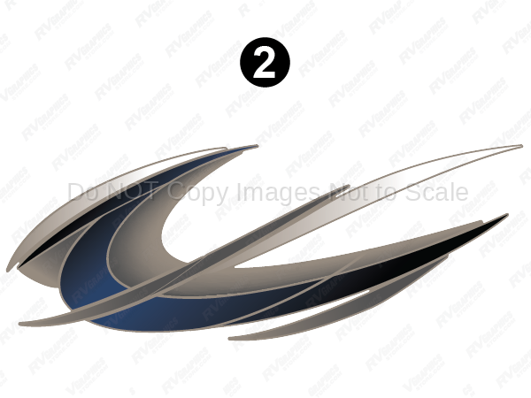 Front Taupe/Blue Graphic