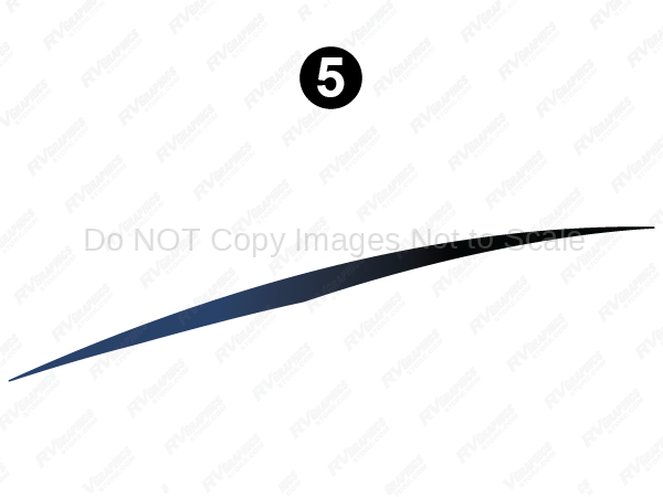 Mid Upper Blue Fade Swoop