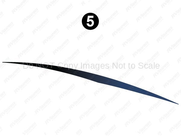 Mid Upper Blue Fade Swoop