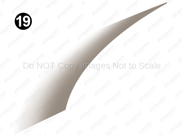 Mid Taupe White Fade Swoop