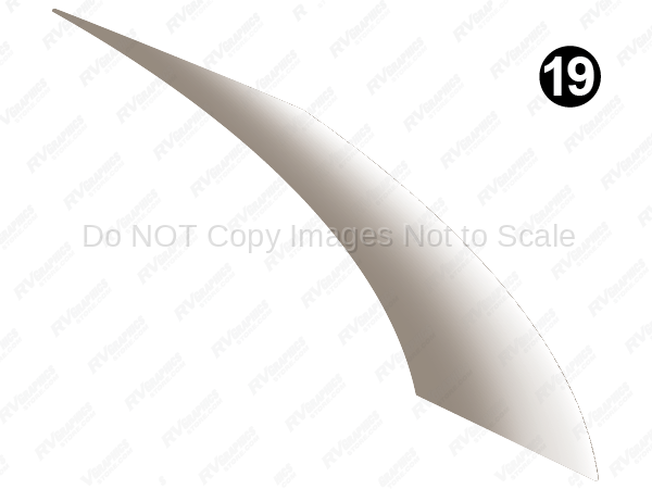 Mid Taupe White Fade Swoop