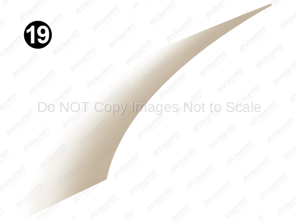 Mid Champagne White Fade Swoop