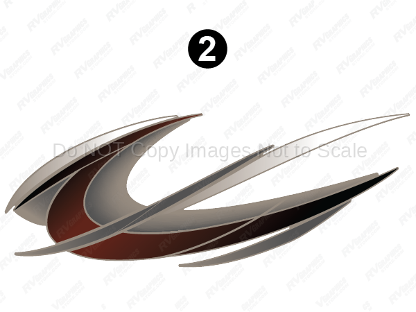 Front Taupe/Red Graphic