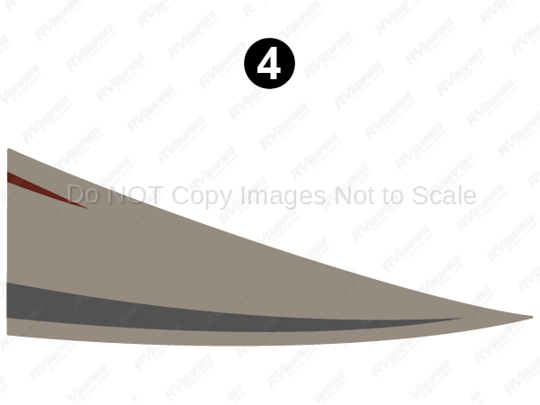 Cab Door Taupe/Red Swoop