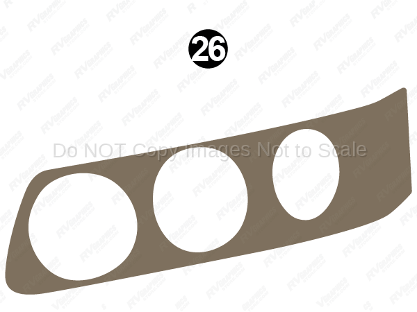 Front Headlight Inset LH